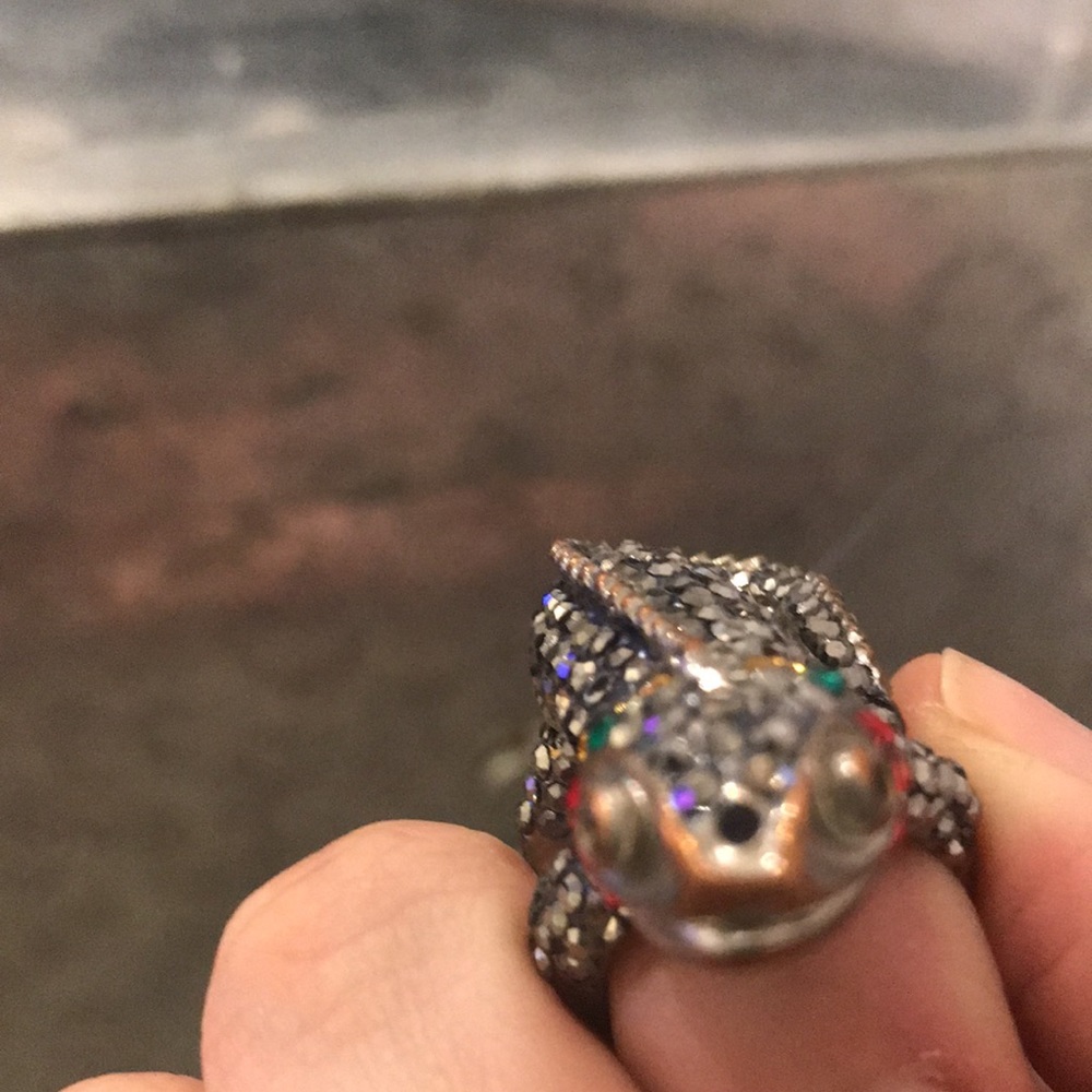 Rhinestone Lizard Ring. It’s Size 5 Ring. - image 4